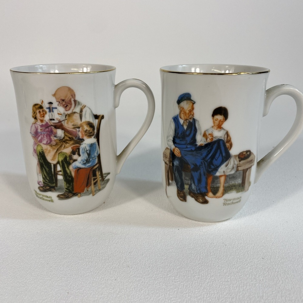 Norman Rockwell Museum Mug Pair – The Toymaker & Lighthouse Keeper's Daughter